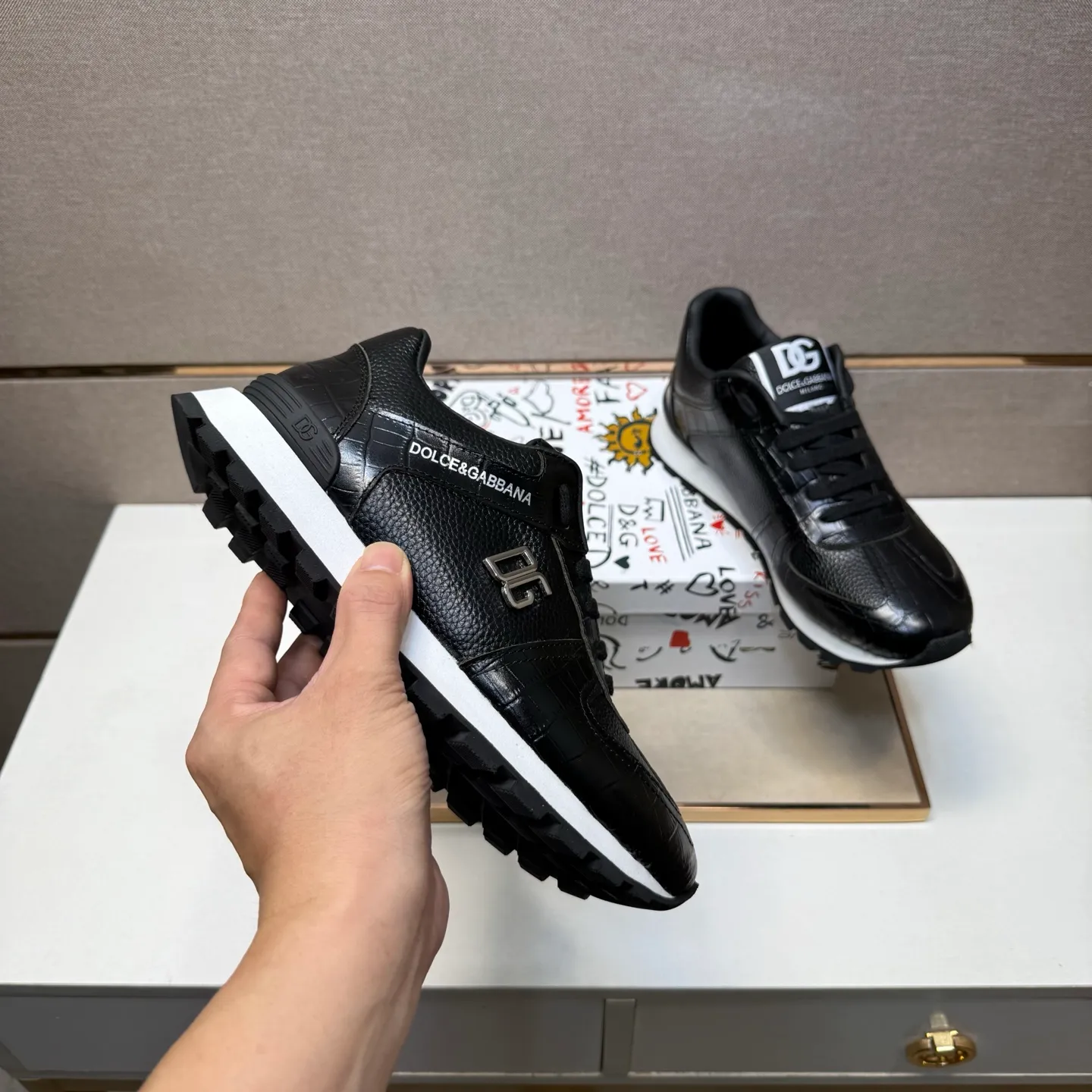 Men's men's shoes 💰pp460【DG～】Men's casual shoes 2025z cabinet sales simultaneously 🔶Size: 38-44 #️⃣ 🔷2 colors🔜The upper is made of multi-material splicing➕Genuine leather lining, comfortable and breathable, sole: original comfortable and wear-resistant outsole, ⚠️Real shot📱Photographed🎬The real thing is better📢📢📢